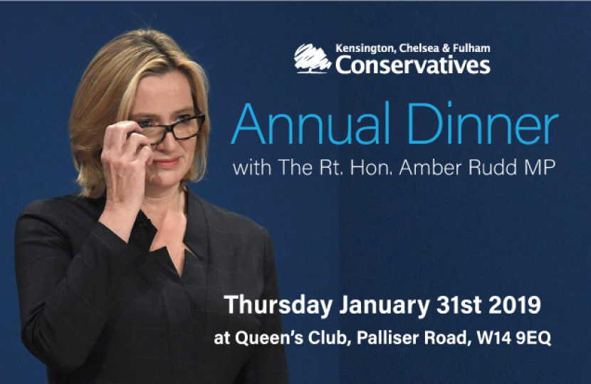 Annual Dinner with Amber Rudd MP