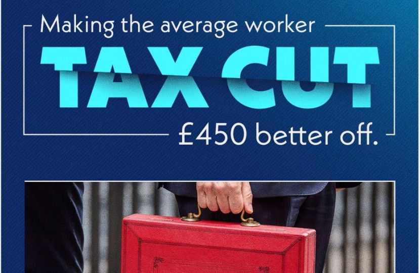 Making the average worker £450 better off, tax cut
